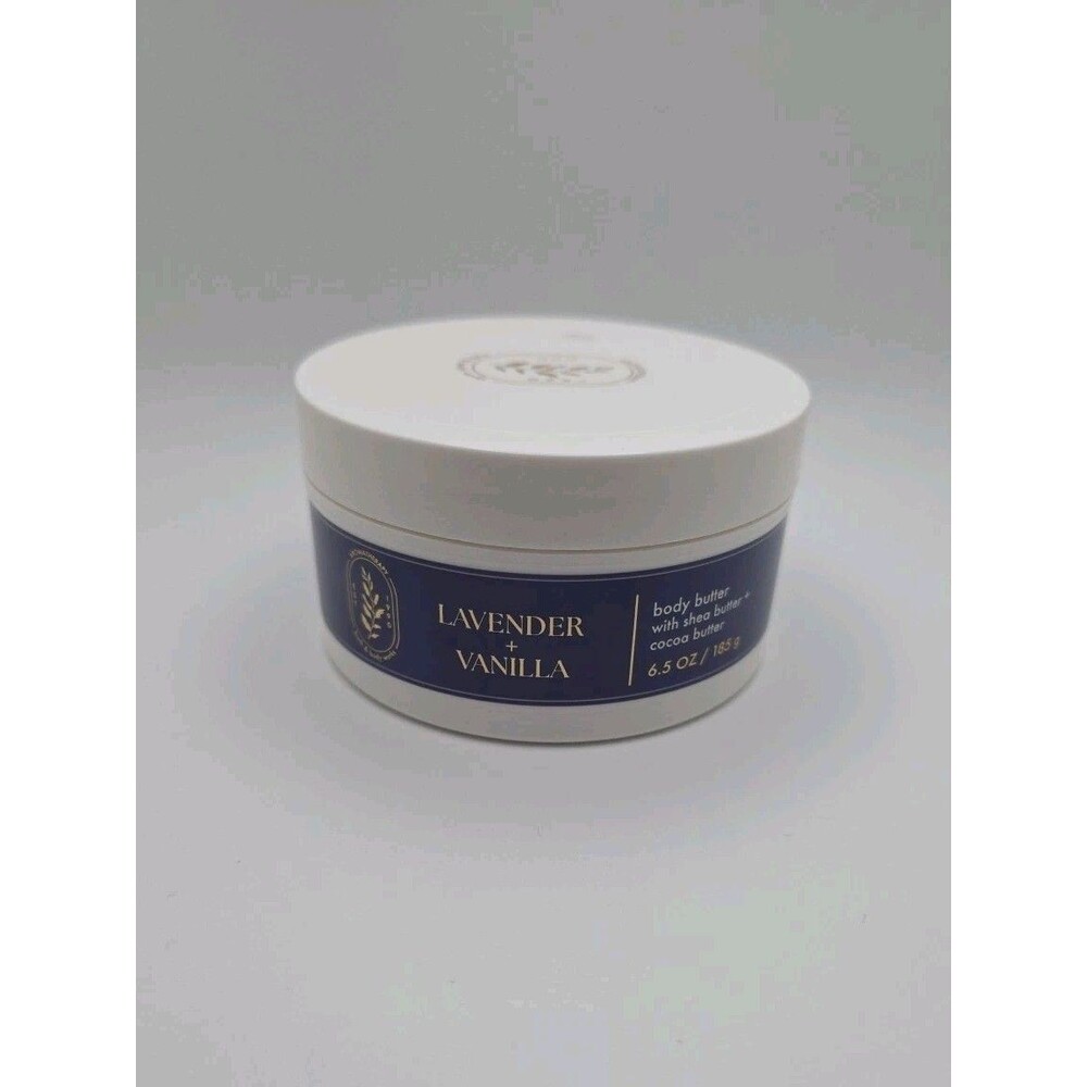 Bath & Body Works AROMATHERAPY Lavender & Vanilla Body Butter 6.5 oz NEW